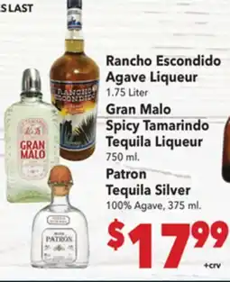 Vallarta Supermarkets Rancho Escondido Agave Liqueur offer