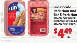 Vallarta Supermarkets Fud Pork Ham And Bar-S Pork Ham/JAMON COCIDO DE PUERCO FUD Y BAR-S JAMON DE PUERCO offer