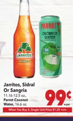 Vallarta Supermarkets Jarritos, Sidral Or Sangria offer