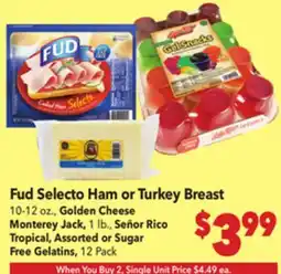 Vallarta Supermarkets Fud Selecto Ham or Turkey Breast offer