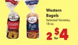 Vallarta Supermarkets Western Bagels offer