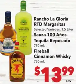 Vallarta Supermarkets Rancho La Gloria RTD Margaritas offer
