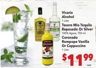 Vallarta Supermarkets Vicario Alcohol offer
