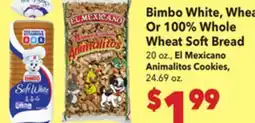 Vallarta Supermarkets Bimbo White, Wheat Or 100% Whole Wheat Soft Bread offer