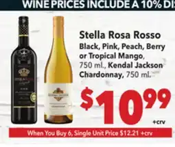 Vallarta Supermarkets Stella Rosa Rosso offer
