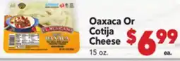Vallarta Supermarkets Oaxaca Or Cotija Cheese offer