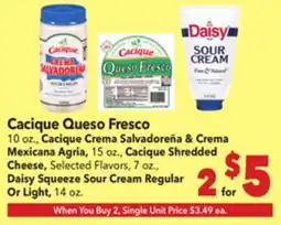 Vallarta Supermarkets Cacique Queso Fresco offer
