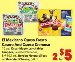 Vallarta Supermarkets El Mexicano Queso Fresco Casero And Queso Cremoso offer