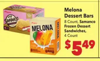 Vallarta Supermarkets Melona Dessert Bars offer