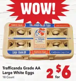 Vallarta Supermarkets Trafficanda Grade AA Large White Eggs offer