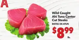 Vallarta Supermarkets Wild Caught Ahi Tuna Center Cut Steaks / BISTEC DE ATUN offer