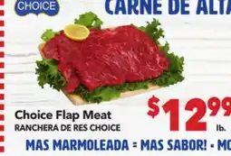 Vallarta Supermarkets Choice Flap Meat / RANCHERA DE RES CHOICE offer