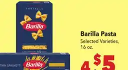 Vallarta Supermarkets Barilla Pasta offer