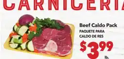 Vallarta Supermarkets Beef Caldo Pack / PAQUETE PARA CALDO DE RES offer