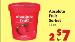 Vallarta Supermarkets Absolute Fruit Sorbet offer