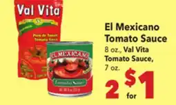 Vallarta Supermarkets El Mexicano Tomato Sauce offer