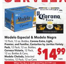 Vallarta Supermarkets Modelo Especial & Modelo Negra offer