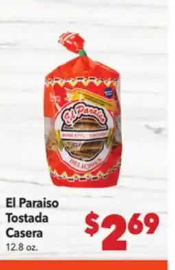 Vallarta Supermarkets El Paraiso Tostada Casera offer