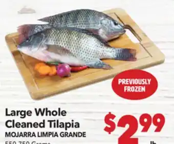 Vallarta Supermarkets Large Whole Cleaned Tilapia offer