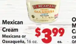 Vallarta Supermarkets Mexican Cream offer