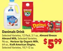 Vallarta Supermarkets Danimals Drink offer