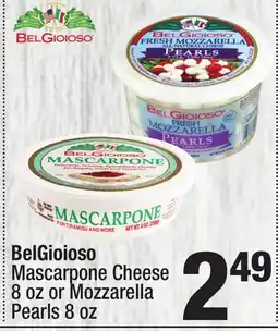 Super King Markets BelGioioso Mascarpone Cheese 8 oz or Mozzarella Pearls 8 oz offer