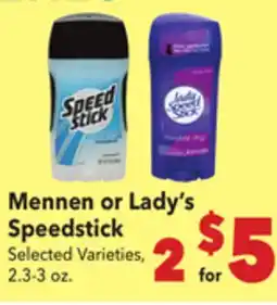Vallarta Supermarkets Mennen or Lady's Speedstick offer