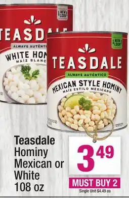 Super King Markets Teasdale Hominy Mexican or White offer