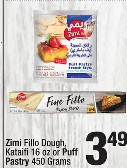 Super King Markets Zimi Fillo Dough, Kataifi 16 oz or Puff Pastry 450 Grams offer