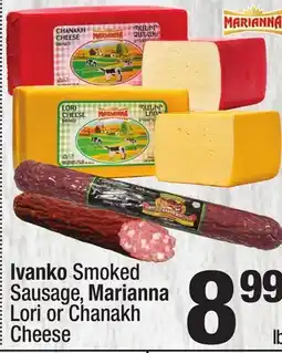 Super King Markets Ivanko Smoked Sausage, Marianna Lori or Chanakh offer