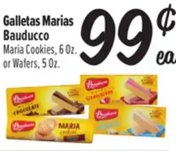 El Super Bauducco Maria Cookies, 6 Oz. or Wafers, 5 Oz offer