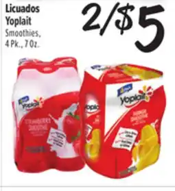 El Super Yoplait Smoothies offer