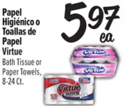 El Super Virtue Bath Tissue or Paper Towels offer