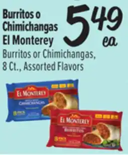 El Super El Monterey Burritos or Chimichangas offer