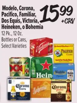 El Super Modelo, Corona, Pacifico, Familiar, Dos Equis, Victoria, Heineken, o Bohemia offer