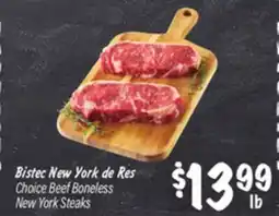 El Super Choice Beef Boneless New York Steaks offer