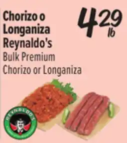 El Super Reynaldo's Bulk Premium Chorizo or Longaniza offer