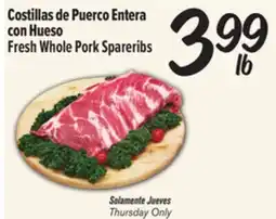 El Super Fresh Whole Pork Spareribs offer