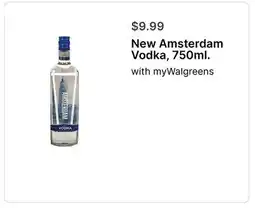 Walgreens New Amsterdam Vodka offer