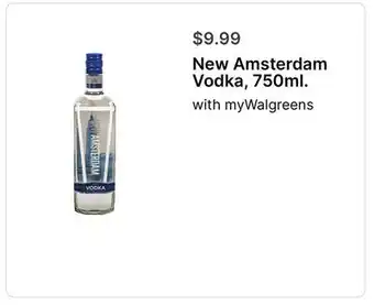 Walgreens New Amsterdam Vodka offer