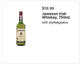 Walgreens Jameson Irish Whiskey, 750ml offer