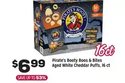 Grocery Outlet Pirate's Booty Boos & Bites Aged White Cheddar Puffs offer