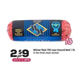 Grocery Outlet Wilmar Meat 73% Lean Ground Beef, 1 lb offer