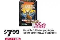 Grocery Outlet Black Rifle Coffee Company Happy Hunting Dark Coffee, 22 K-Cup pods offer