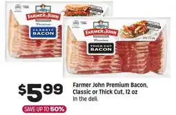 Grocery Outlet Farmer John Premium Bacon, Classic or Thick Cut, 12 oz offer