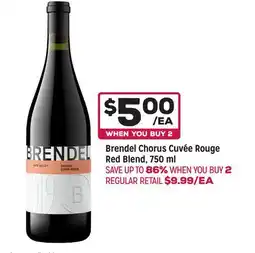 Grocery Outlet Brendel Chorus Cuvée Rouge Red Blend offer