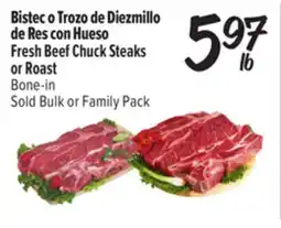 El Super Fresh Fresh Beef Chuck Steaks or Roast offer