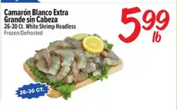 El Super Fresh 26-30Ct. White Shrimp Headless offer