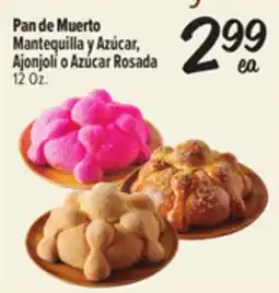 El Super Fresh Pan de Muerto Mantequilla y Azúcar,Ajonjolí o Azúcar Rosada offer