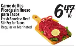 El Super Fresh Fresh Boneless Beef Stir Fry for Tacos offer